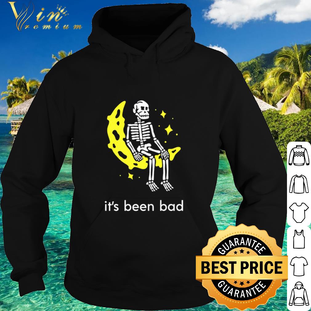 Nice Skeleton Moon It's Been Bad shirt 212c8b75 nice skeleton moon it s been bad shirt 4 - Nice Skeleton Moon It's Been Bad shirt