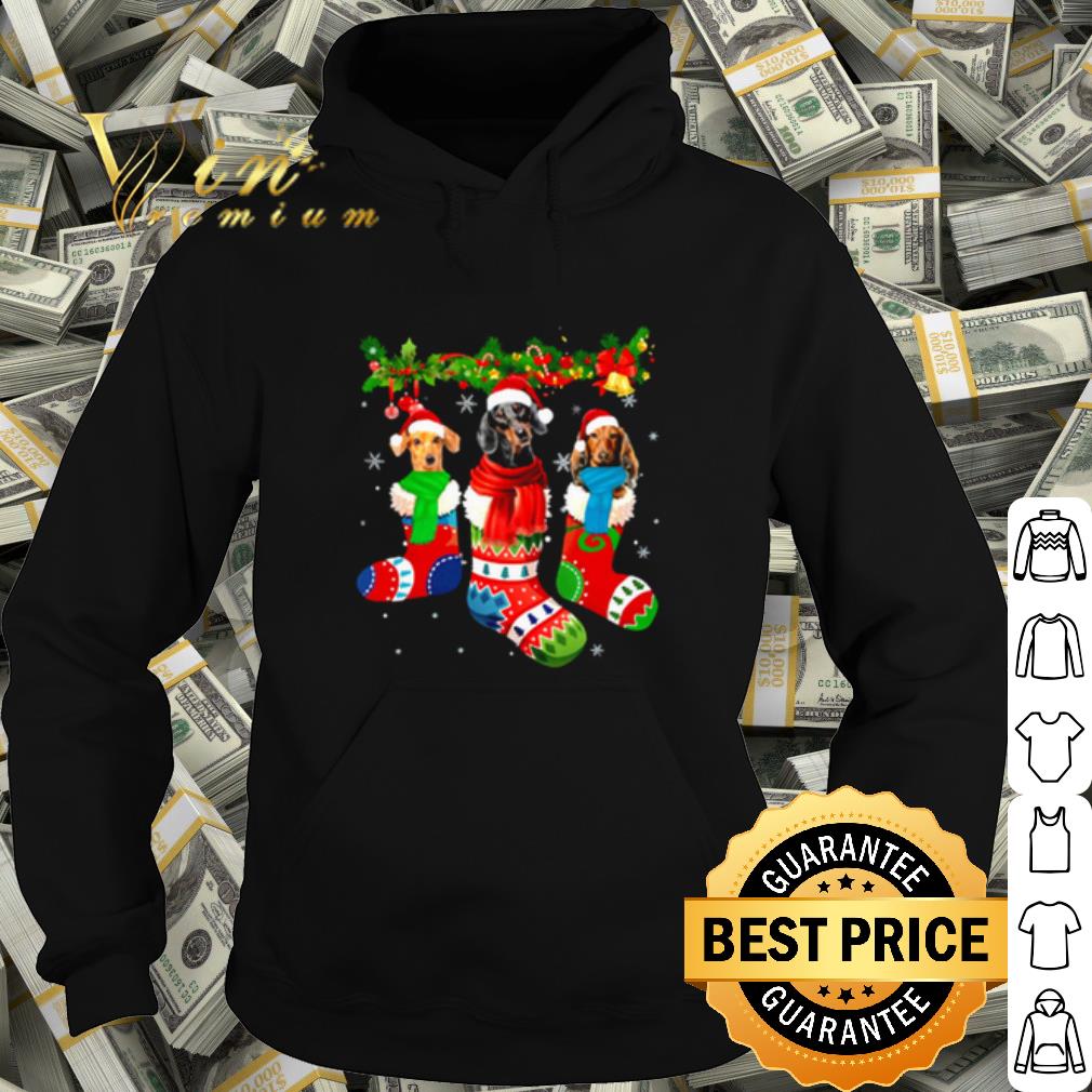 3eac7612 nice dachshund in christmas socks shirt 4 - Nice Dachshund in Christmas socks shirt