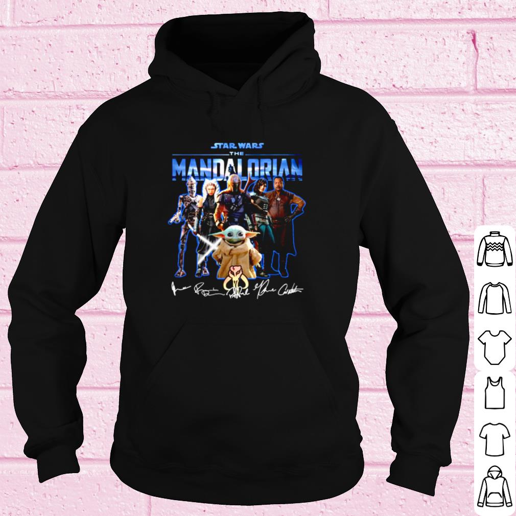 47a7a541 star wars the mandalorian characters signature shirt 4 - Star Wars The Mandalorian Characters Signature shirt