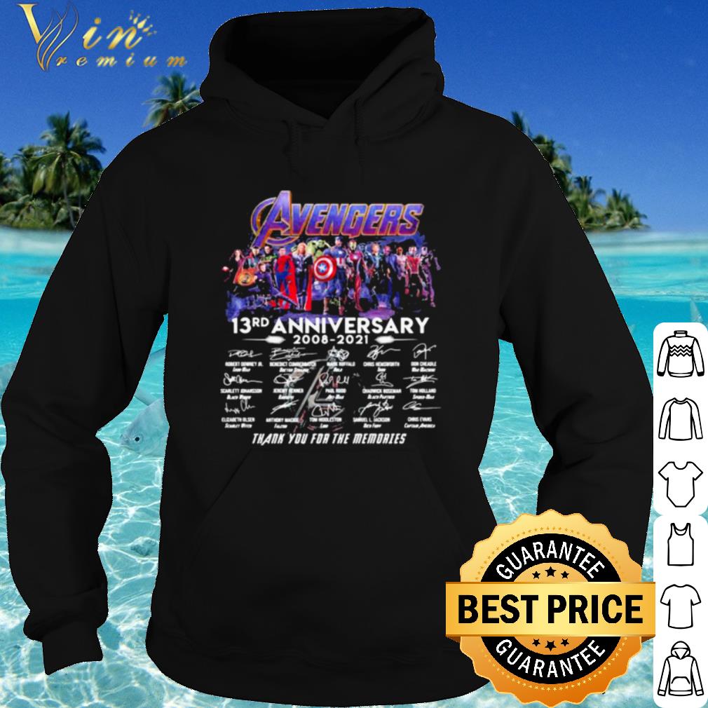 5b190832 official avengers 13rd anniversary 2008 2021 thank the memories signature shirt 4 - Official Avengers 13rd Anniversary 2008 2021 Thank The Memories Signature shirt