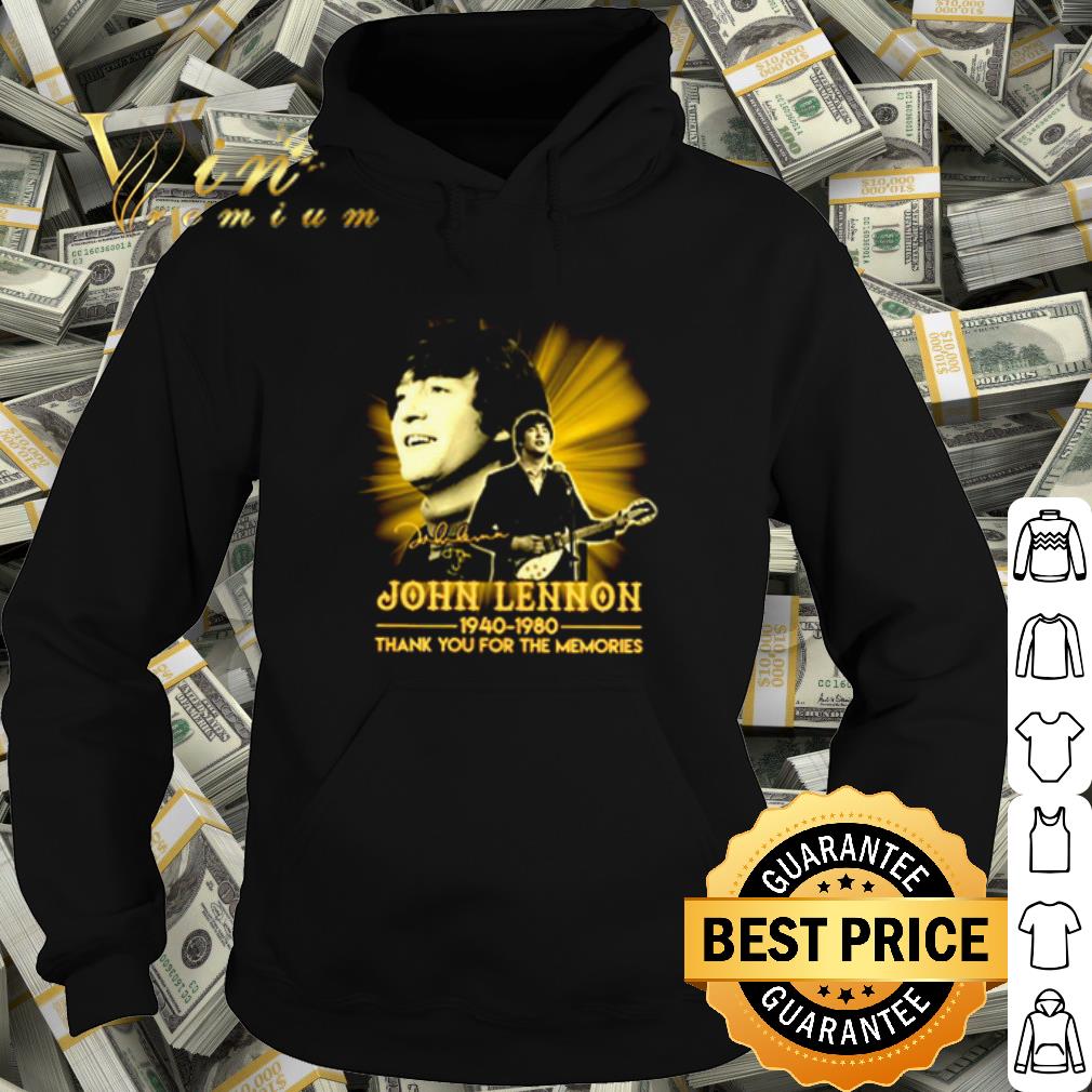 5b42967f best john lennon 1940 1980 thank you for the memories signature shirt 4 - Best John Lennon 1940 1980 thank you for the memories Signature shirt