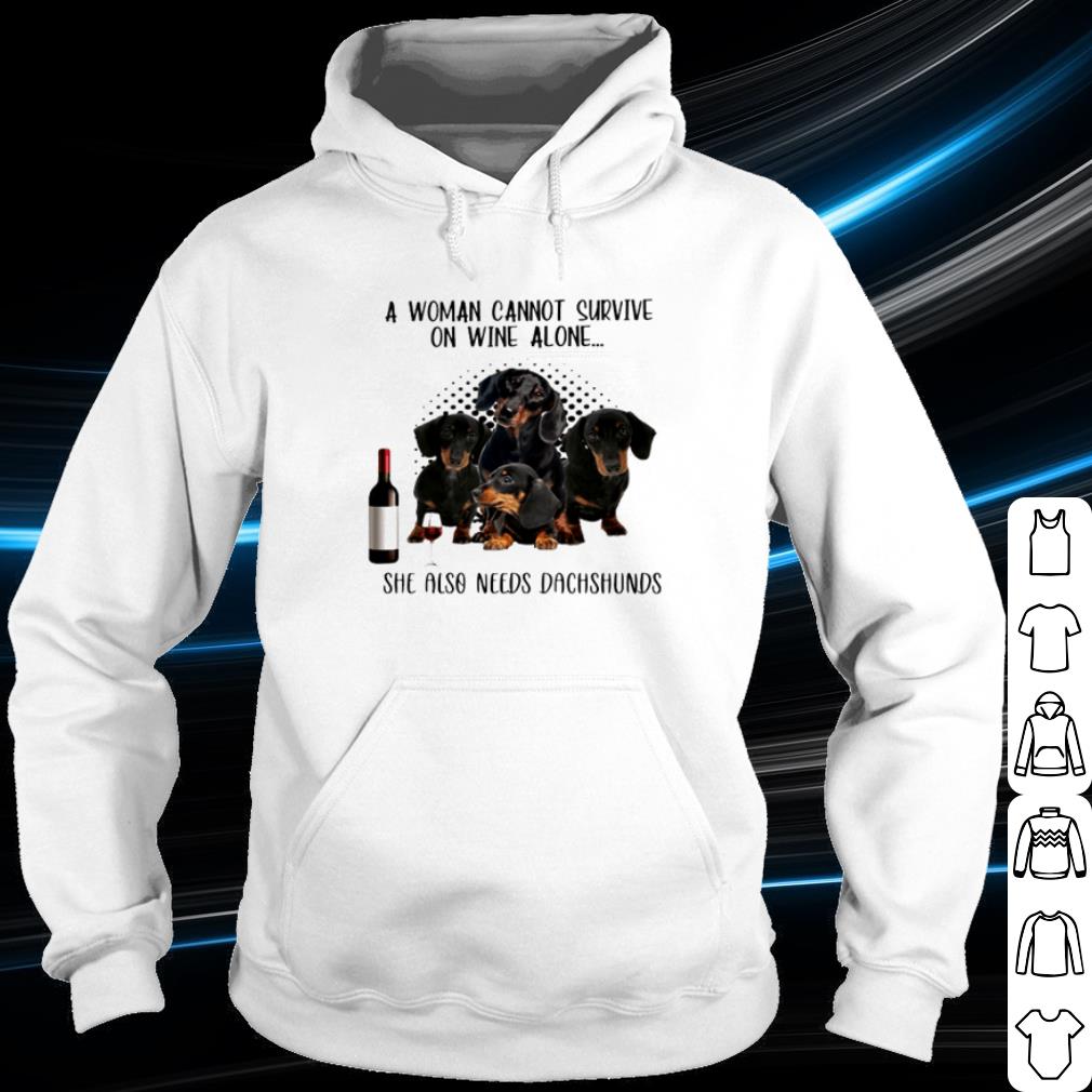 Premium A woman cannot survive on wine alone she also needs Dachshunds shirt 5c4c1d6a premium a woman cannot survive on wine alone she also needs dachshunds shirt 4 - Premium A woman cannot survive on wine alone she also needs Dachshunds shirt