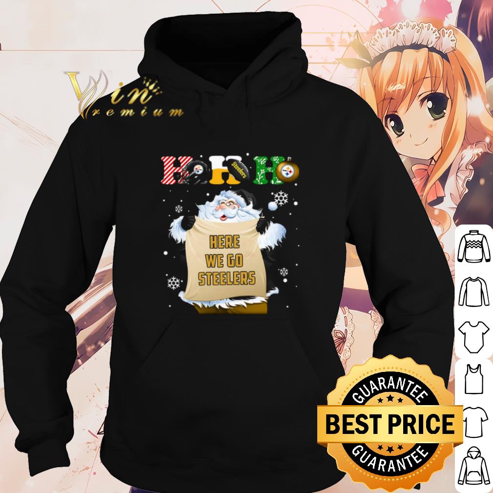 66593806 nice santa steelers hohoho here we go steelers christmas shirt 4 - Nice Santa Steelers Hohoho Here We Go Steelers Christmas shirt