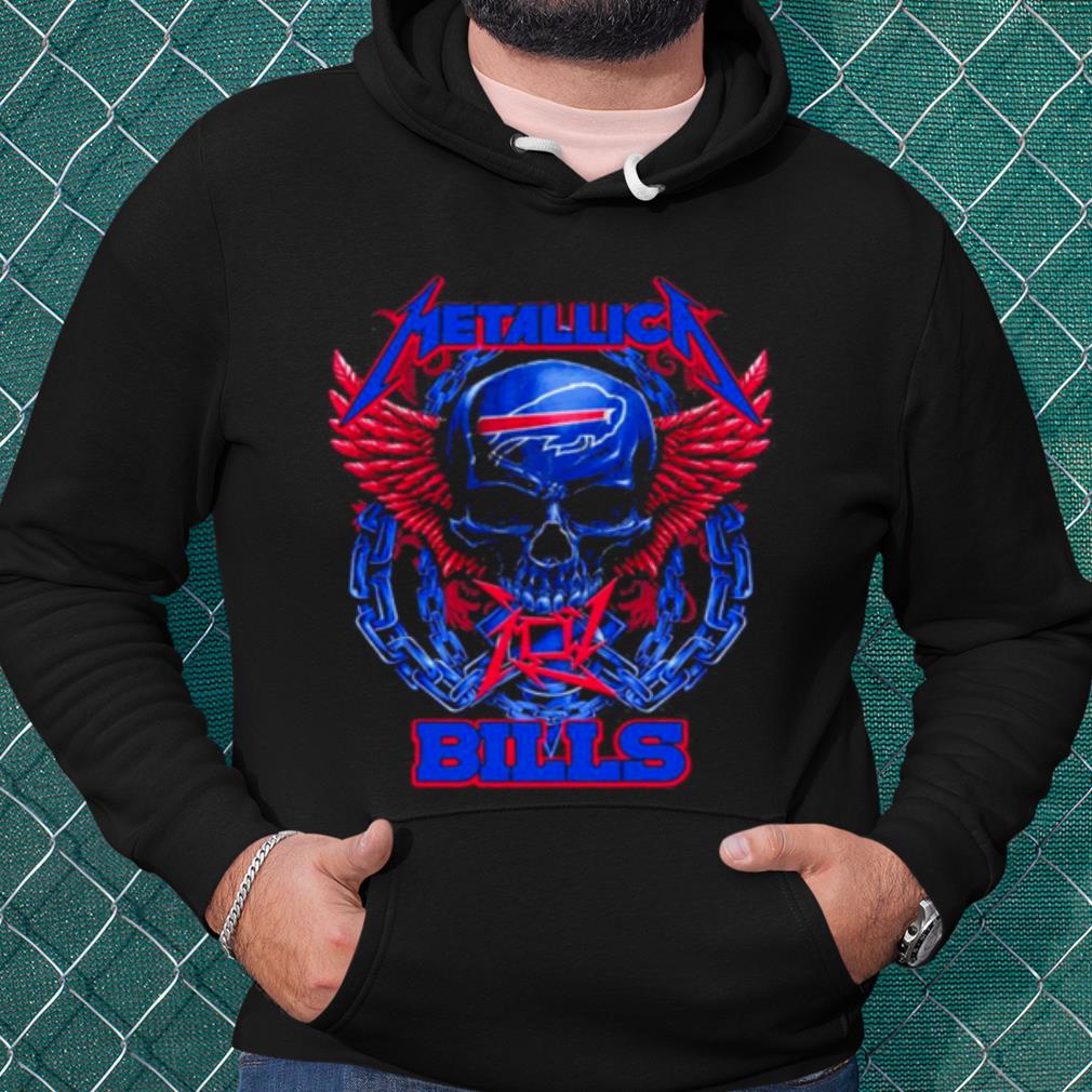 668b1093 premium buffalo bills skull metallic shirt 4 - Premium Buffalo Bills Skull Metallic shirt