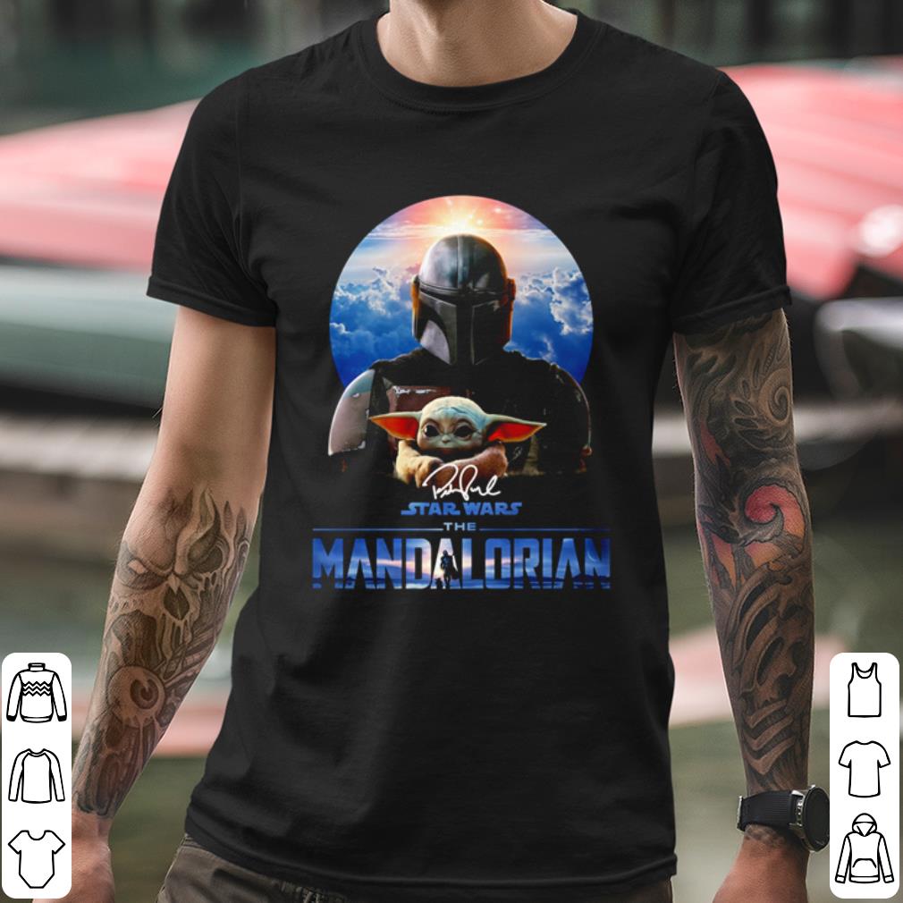 Official Star Wars The Mandalorian Boba Fett and Baby Yoda Signature shirt 6b1c3a6b official star wars the mandalorian boba fett and baby yoda signature shirt 4 - Official Star Wars The Mandalorian Boba Fett and Baby Yoda Signature shirt