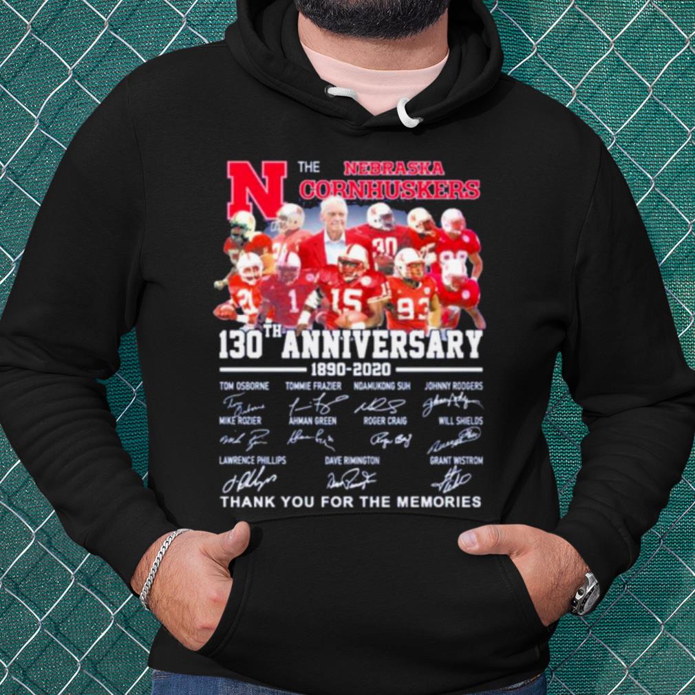 Premium The Nebraska Cornhuskers Anniversary Signature Thank The Memories shirt 7829a440 premium the nebraska cornhuskers anniversary signature thank the memories shirt 4 - Premium The Nebraska Cornhuskers Anniversary Signature Thank The Memories shirt