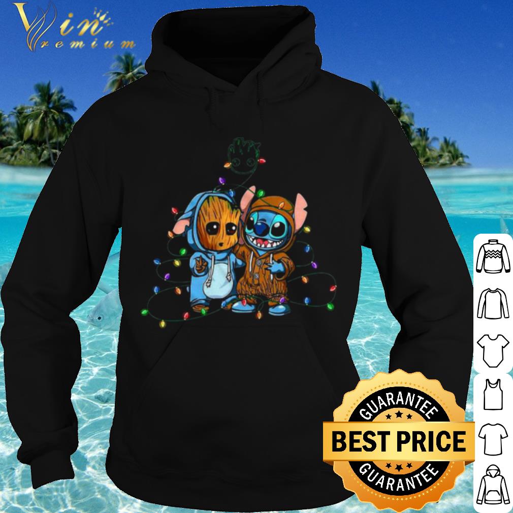8497d40d premium aby groot and baby stitch merry christmas light shirt 4 - Premium aby Groot And Baby Stitch Merry Christmas Light shirt