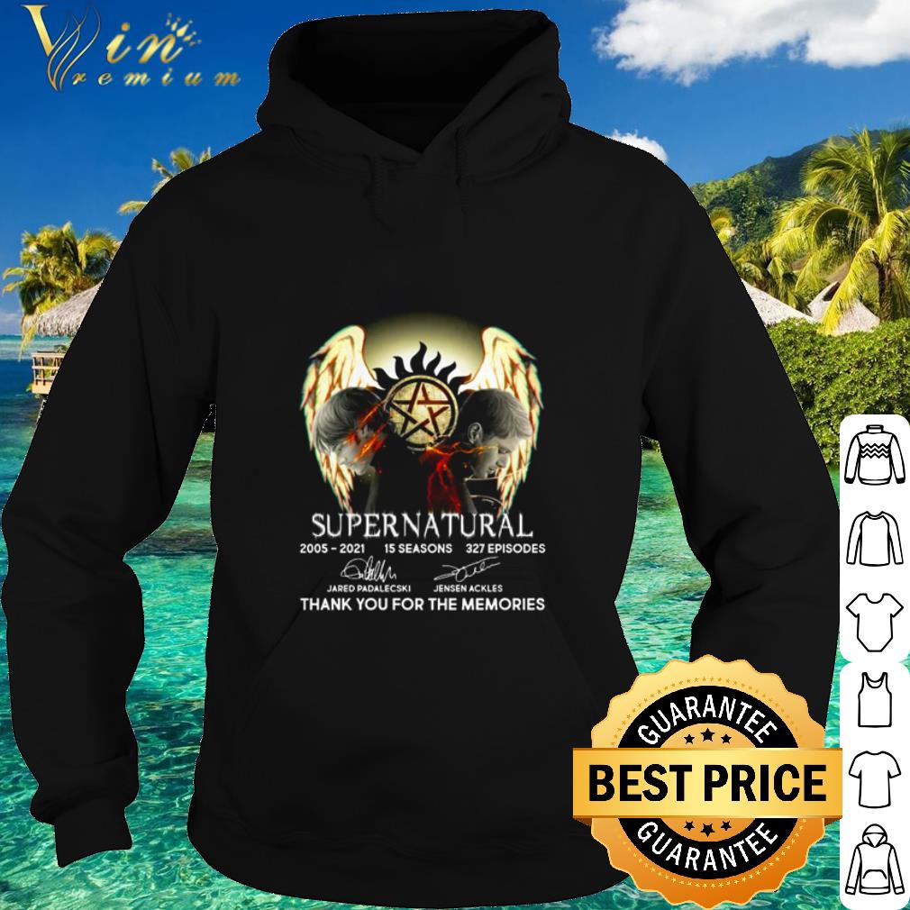 920592bc official supernatural 2005 2021 thank you for the memories signature shirt 4 - Official Supernatural 2005 2021 Thank You For The Memories Signature shirt