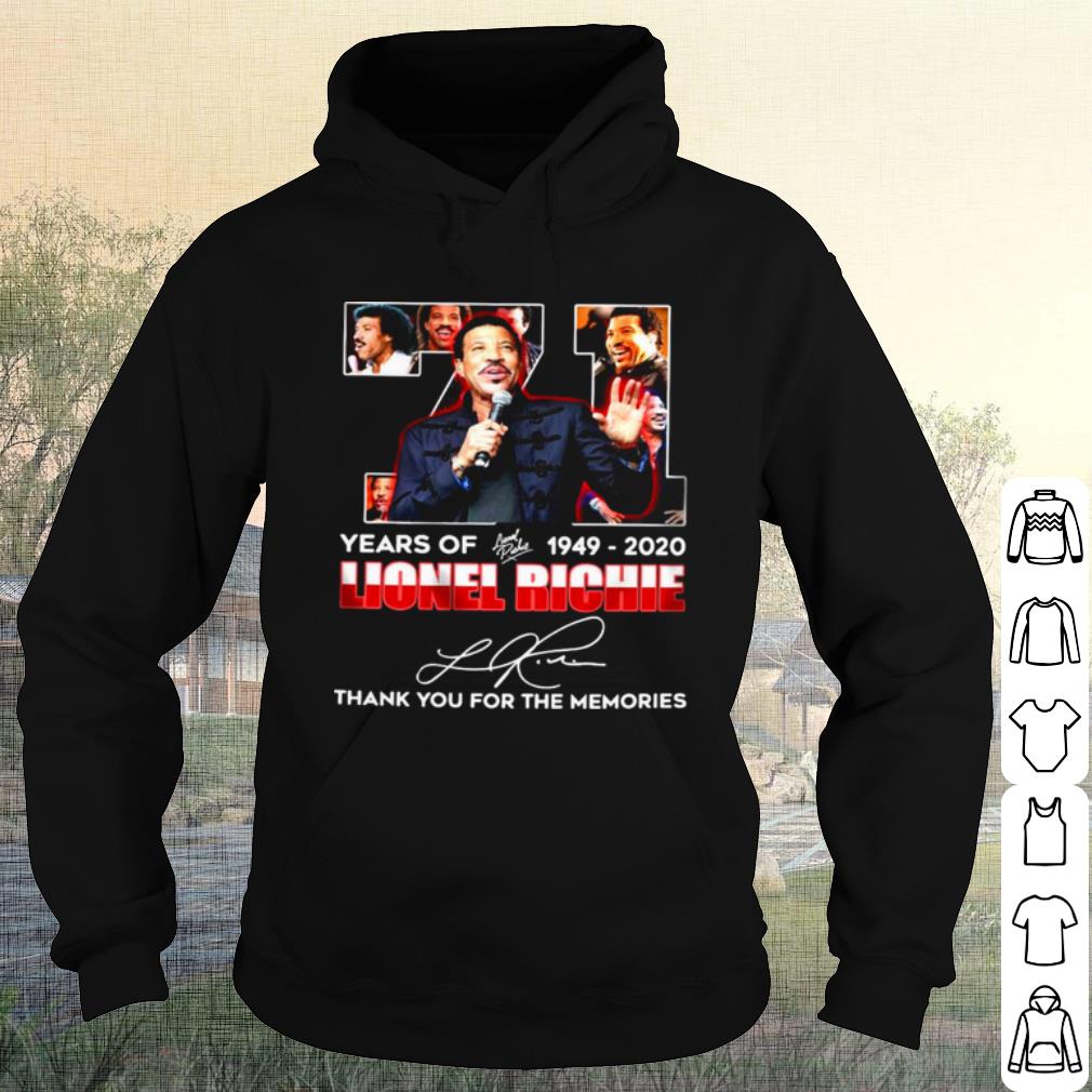 Best 71 Years Of 1949 2020 Lionel Richie Thank You For The Memories Signature shirt d0da4cd5 best 71 years of 1949 2020 lionel richie thank you for the memories signature shirt 4 - Best 71 Years Of 1949 2020 Lionel Richie Thank You For The Memories Signature shirt