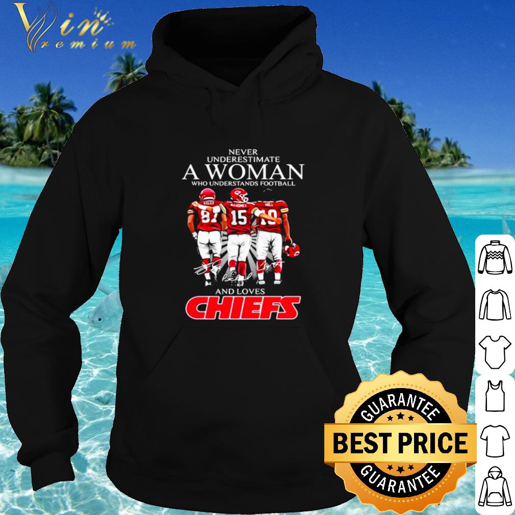109d652f best never underestimate a woman who understand football and loves chiefs shirt 4 - Best Never Underestimate A Woman Who Understand Football And Loves Chiefs shirt