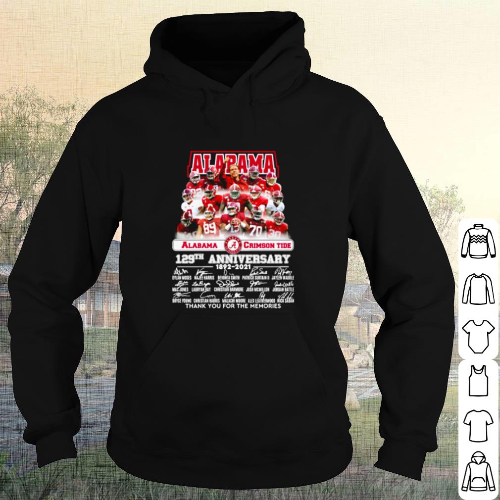 Nice Alabama Crimson Tide 129th Anniversary Thank You For The Memories shirt 1304d7ce nice alabama crimson tide 129th anniversary thank you for the memories shirt 4 - Nice Alabama Crimson Tide 129th Anniversary Thank You For The Memories shirt