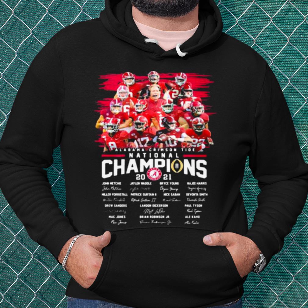 204b807a premium alabama crimson tide college football playoff national champions 2021 signature shirt 4 - Premium Alabama Crimson Tide College Football Playoff National Champions 2021 Signature shirt