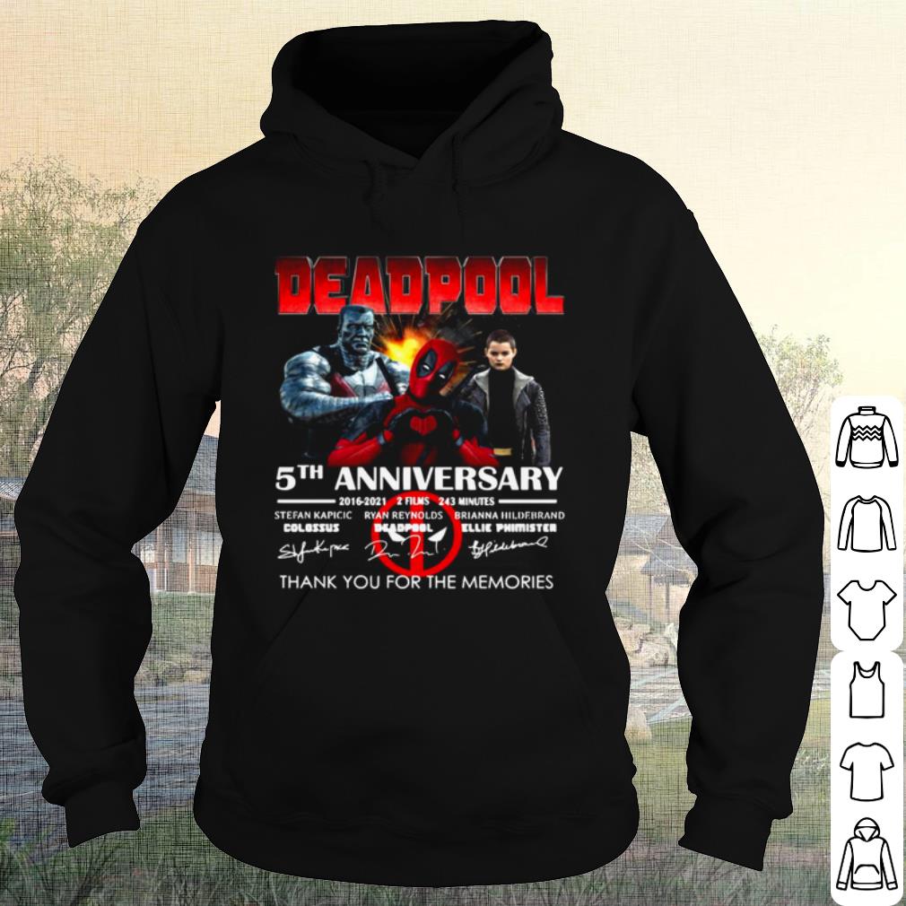 Nice Deadpool 5th Anniversary 2016 2021 2 Film 243 Minutes Signatures shirt 66b6e01c nice deadpool 5th anniversary 2016 2021 2 film 243 minutes signatures shirt 4 - Nice Deadpool 5th Anniversary 2016 2021 2 Film 243 Minutes Signatures shirt