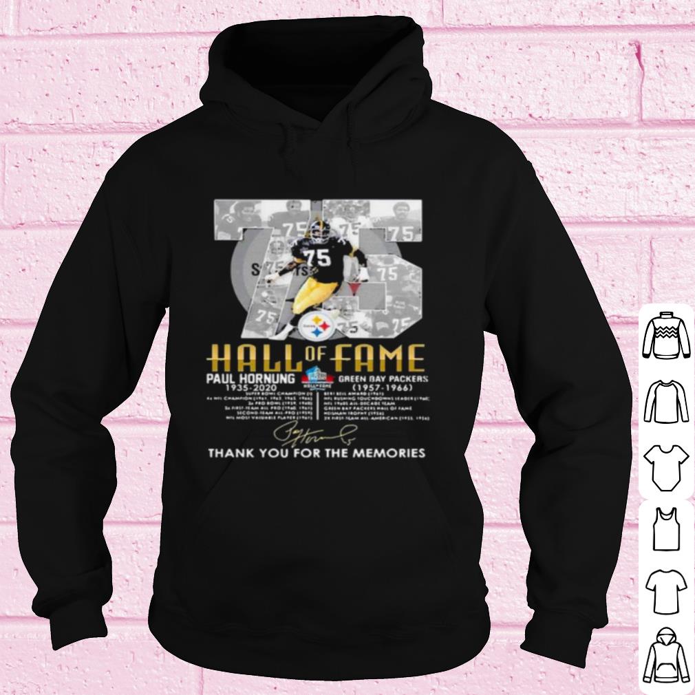 Official 75 Paul Hornung Hall Of Fame Thank You For The Memories Signature shirt 6a194f0a official 75 paul hornung hall of fame thank you for the memories signature shirt 4 - Official 75 Paul Hornung Hall Of Fame Thank You For The Memories Signature shirt