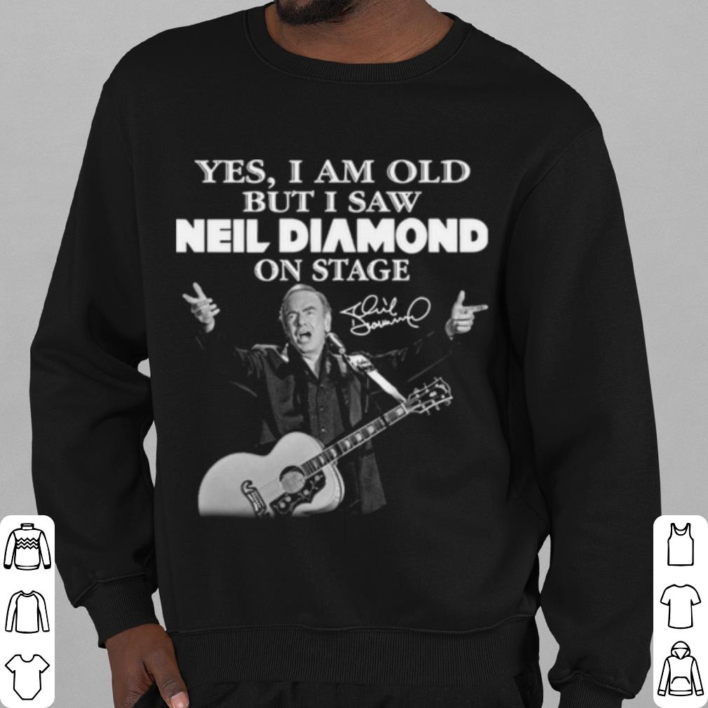 72a28c42 best yes i saw neil diamond on stage signature shirt 4 - Best Yes I Saw Neil Diamond On Stage Signature shirt