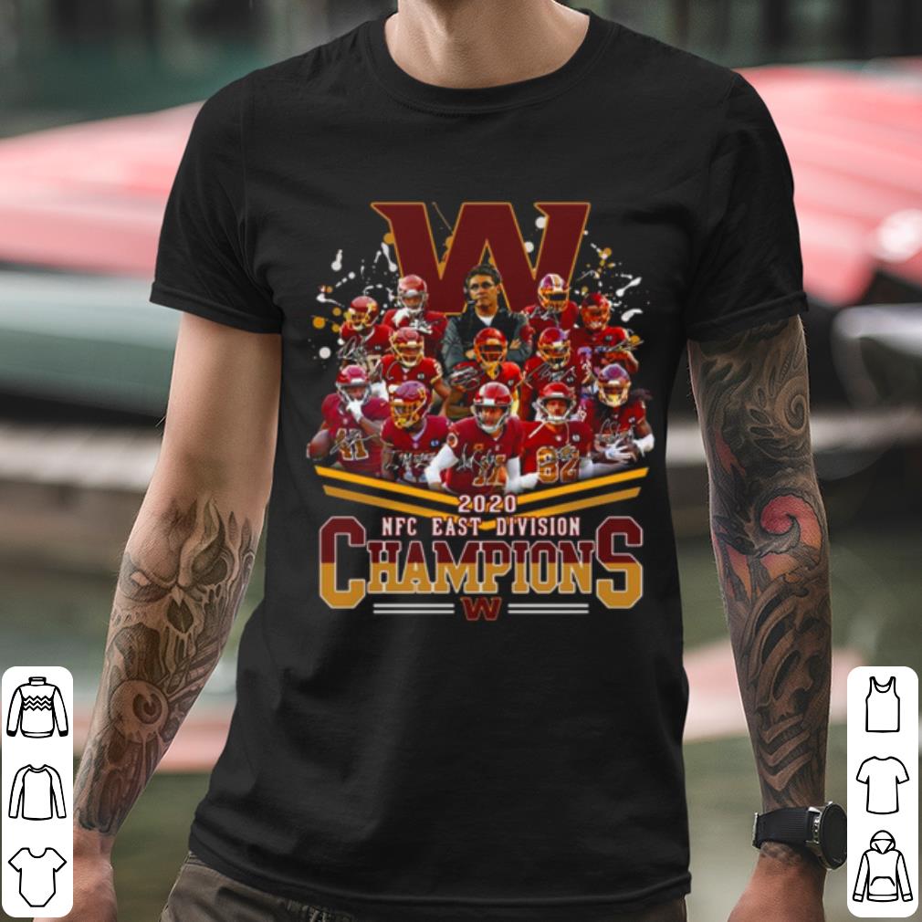 8ba4b7b6 nice washington redskins football nfc east division champions signatures shirt 4 - Nice Washington Redskins Football Nfc East Division Champions Signatures shirt