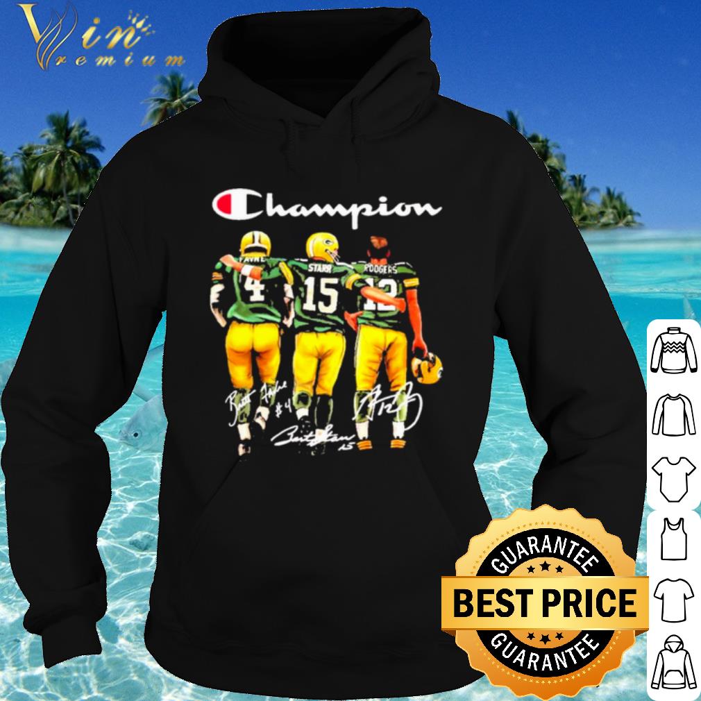 8d9553d8 best brett favre bart starr aaron rodgers champion signatures shirt 4 - Best Brett Favre Bart Starr Aaron Rodgers Champion Signatures shirt