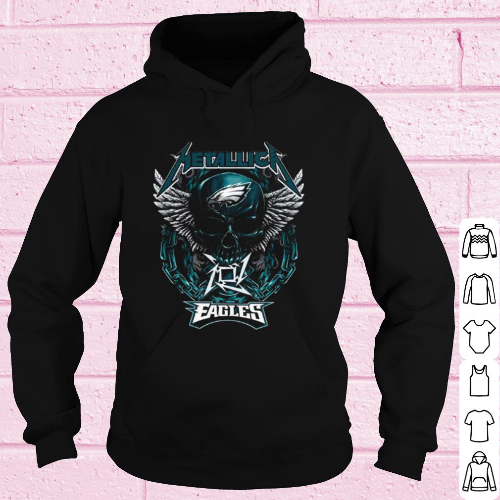 c57e687b official skull metallica philadelphia eagles shirt 4 - Official Skull Metallica Philadelphia Eagles shirt