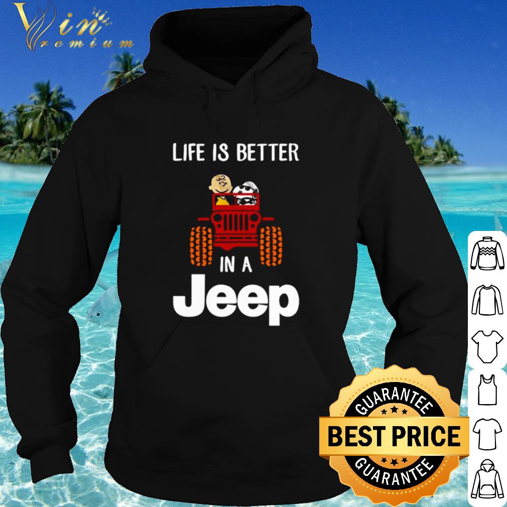 cc489847 best snoopy and charlie life is better in a jeep shirt 4 - Best Snoopy And Charlie Life Is Better In A Jeep shirt