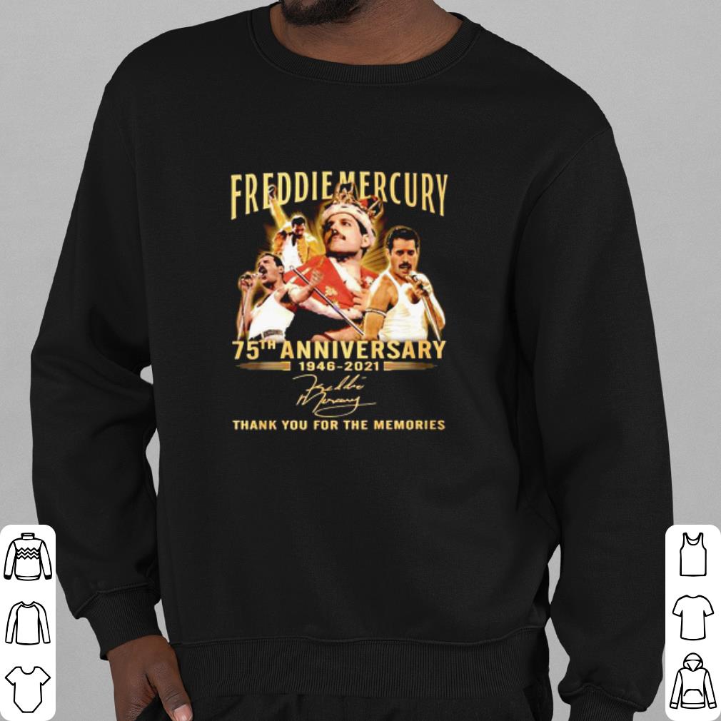 d767973e best 75 years of freddie mercury 1946 2021 thank you for the memories shirt 4 - Best 75 Years Of Freddie Mercury 1946 2021 Thank You For The Memories shirt