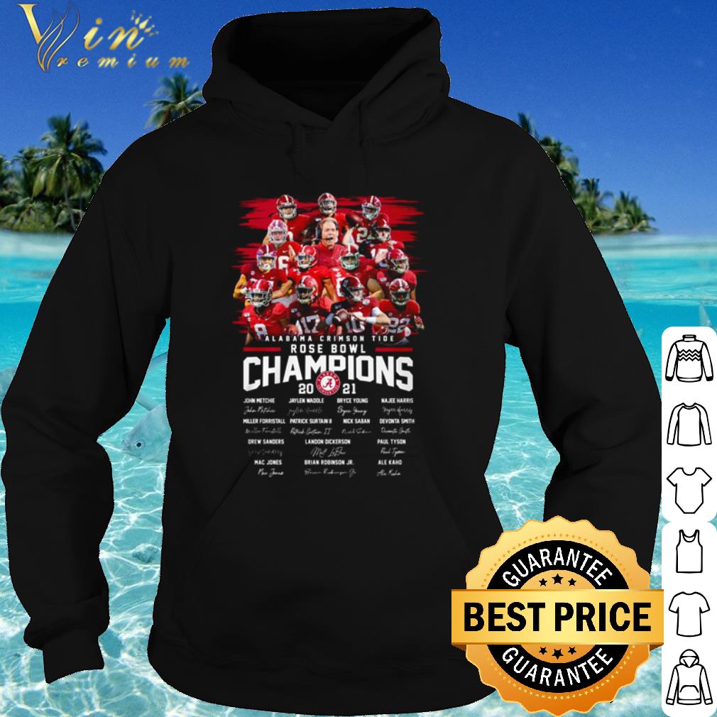d8b25180 nice alabama crimson tide rose bowl game champions member signature shirt 4 - Nice Alabama Crimson Tide Rose Bowl Game Champions Member Signature shirt