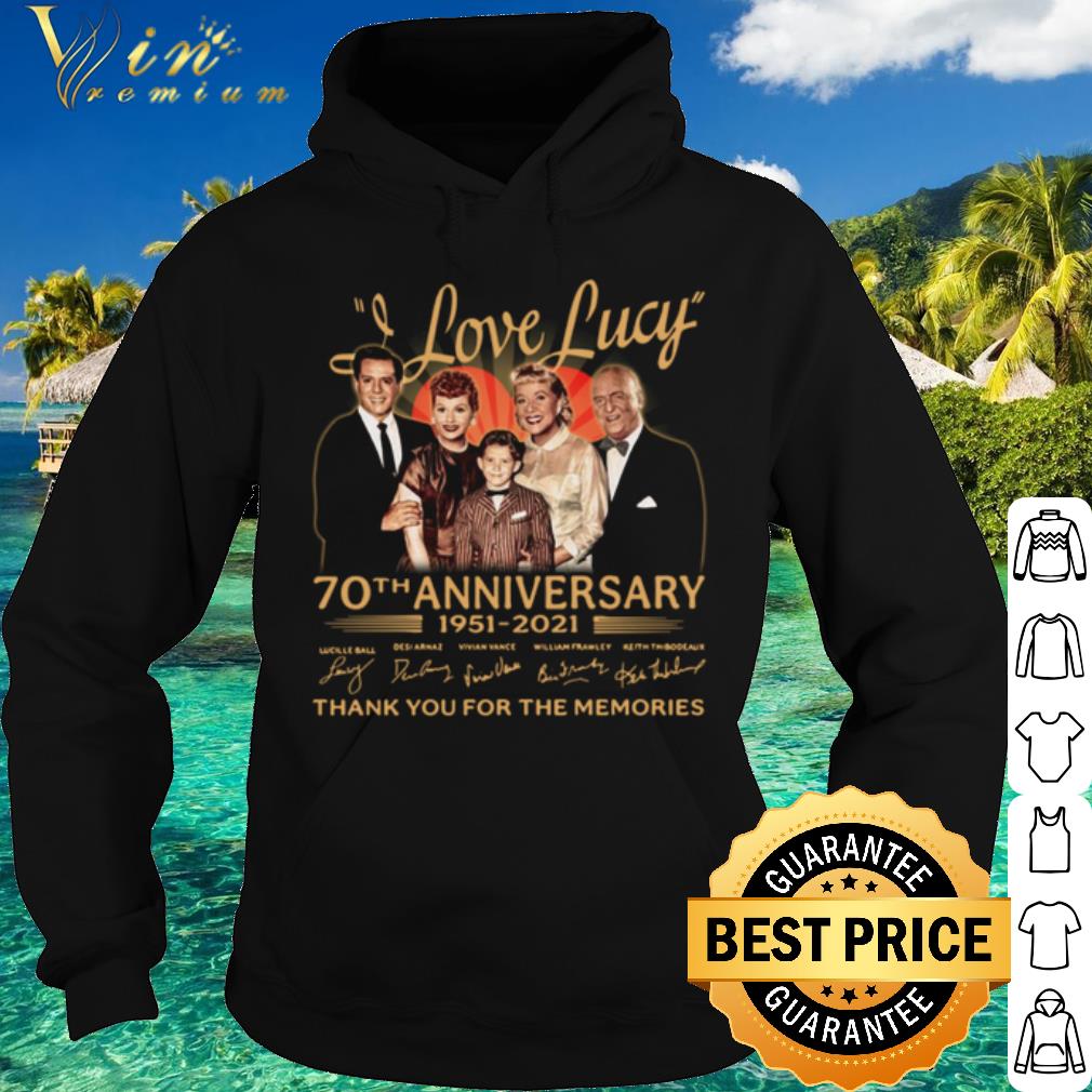 dfad0179 premium i love lucy 70th anniversary 1951 2021 thank the memories signatures shirt 4 - Premium I Love Lucy 70th Anniversary 1951 2021 Thank The Memories Signatures shirt