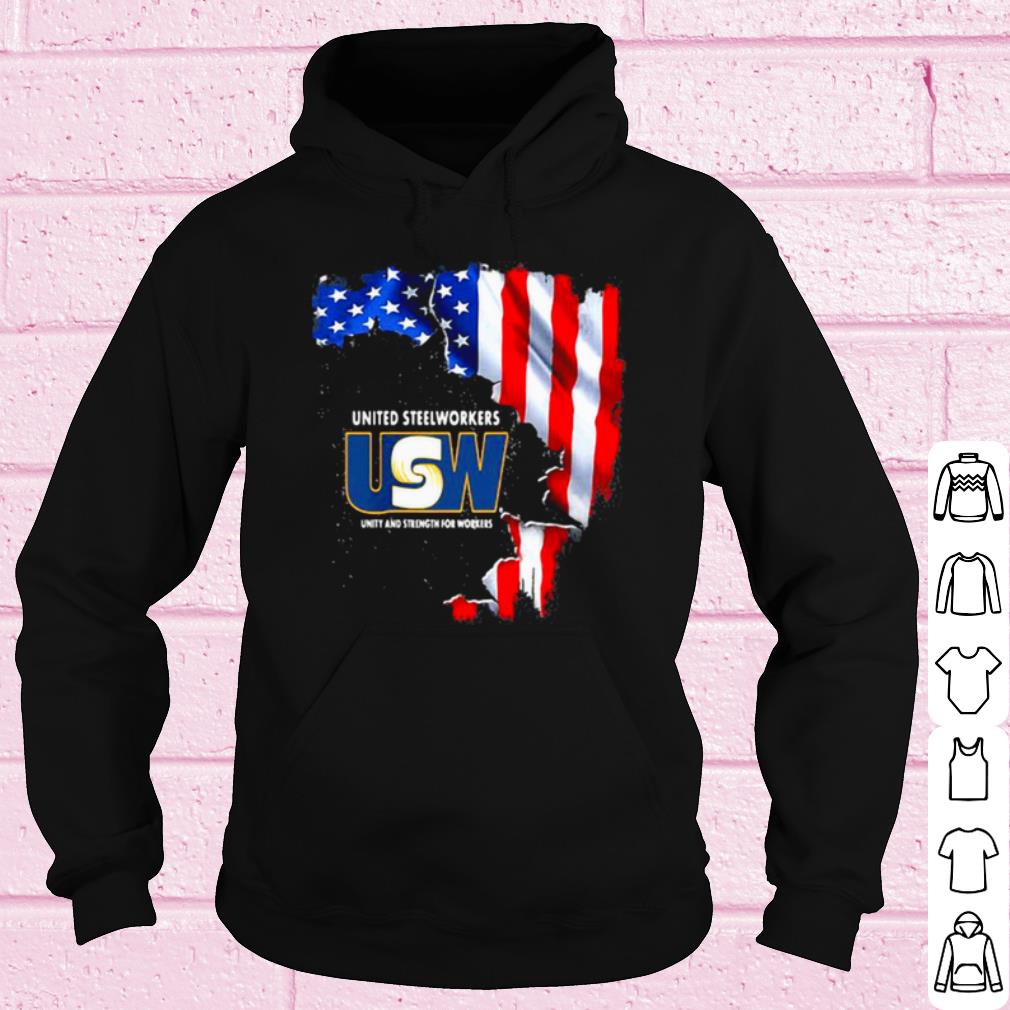 e14b82d5 official united steelworkers unity and strength for works usa flag shirt 4 - Official United Steelworkers Unity And Strength For Works Usa Flag shirt