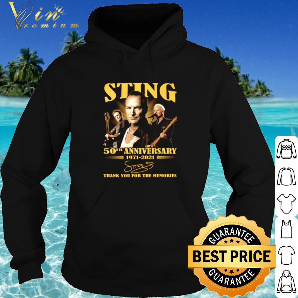 Best 50th Anniversary Of Sting 1971 2021 Thank You For The Memories Signature shirt eab9618e best 50th anniversary of sting 1971 2021 thank you for the memories signature shirt 4 - Best 50th Anniversary Of Sting 1971 2021 Thank You For The Memories Signature shirt