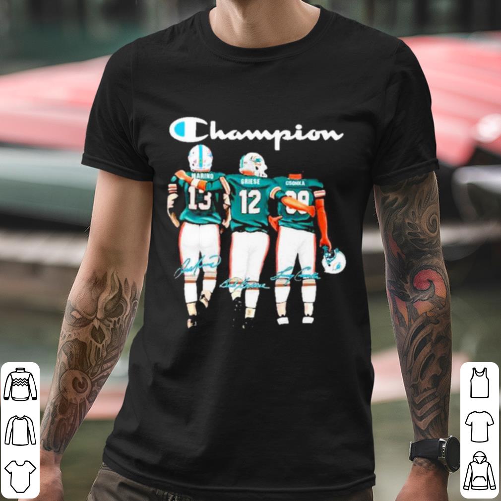 f524a90d nice miami dolphin champion marino griese csonka signatures shirt 4 - Nice Miami Dolphin Champion Marino Griese Csonka Signatures shirt