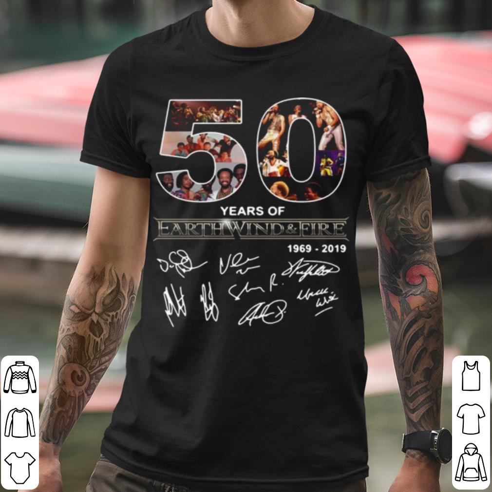 fe0b6ec6 premium 50 years of earth wind and fire 1969 2019 signatures shirt 4 - Premium 50 Years Of Earth Wind And Fire 1969 2019 Signatures shirt