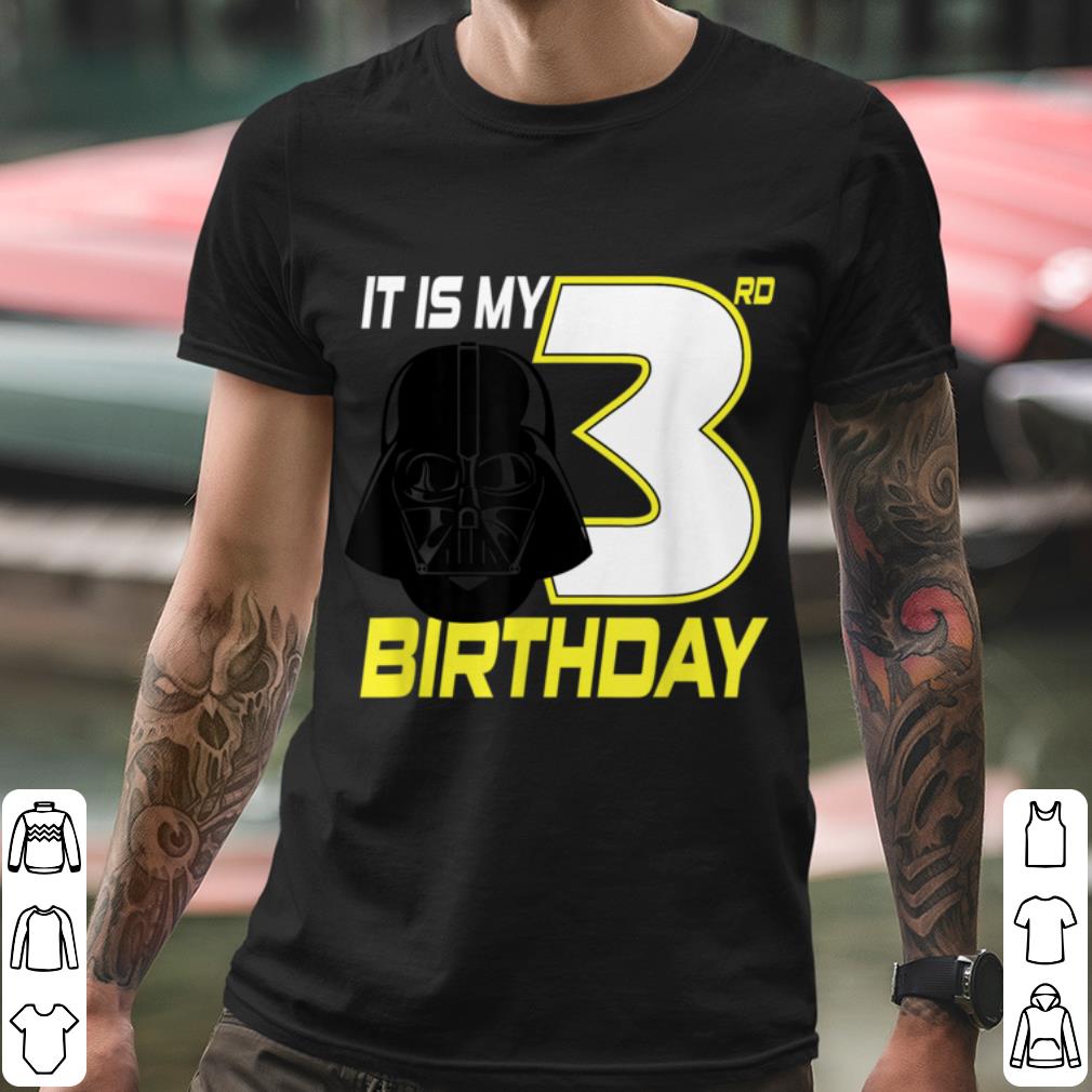 433eb544 premium star wars darth vader 3rd birthday shirt 4 - Premium Star Wars Darth Vader 3rd Birthday shirt