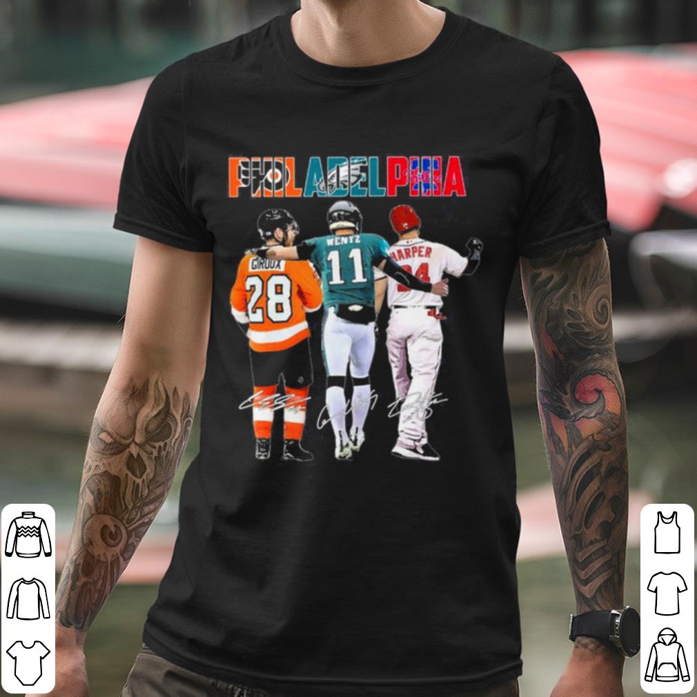 513ea98d funny giroux wentz harper philadelphia 2021 signatures shirt 4 - Funny Giroux Wentz Harper Philadelphia 2021 Signatures shirt
