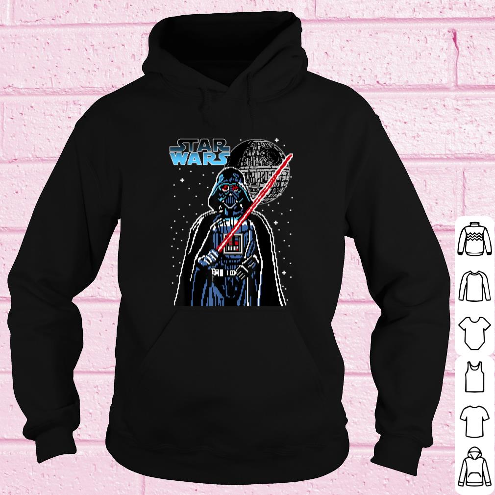 633b72b4 top star wars 8 bit pixel darth vader death star graphic shirt 4 - Top Star Wars 8-bit Pixel Darth Vader Death Star Graphic shirt
