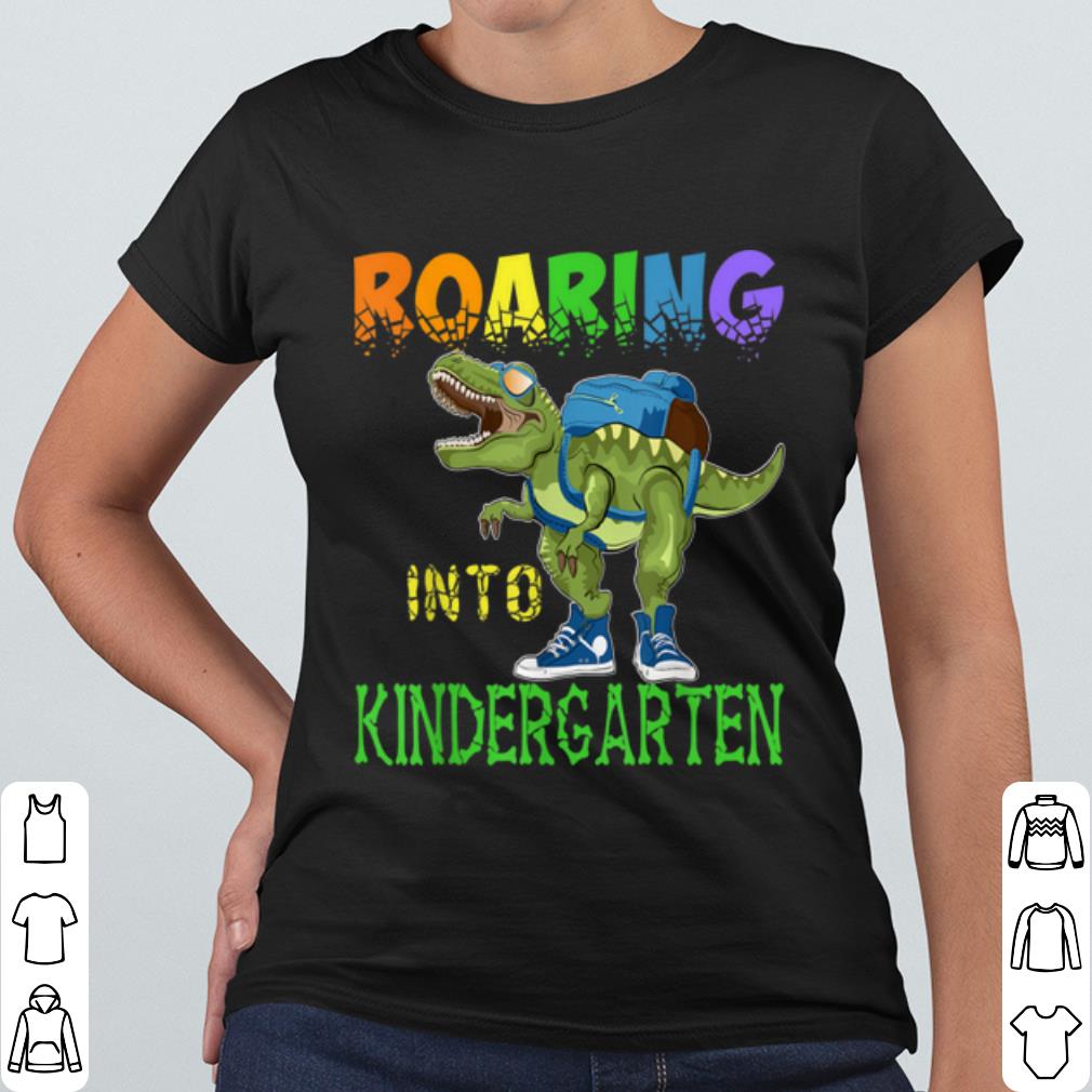 Premium Roaring into Kindergarten Dinosaur T Rex Back to School shirt 7937174b premium roaring into kindergarten dinosaur t rex back to school shirt 4 - Premium Roaring into Kindergarten Dinosaur T Rex Back to School shirt