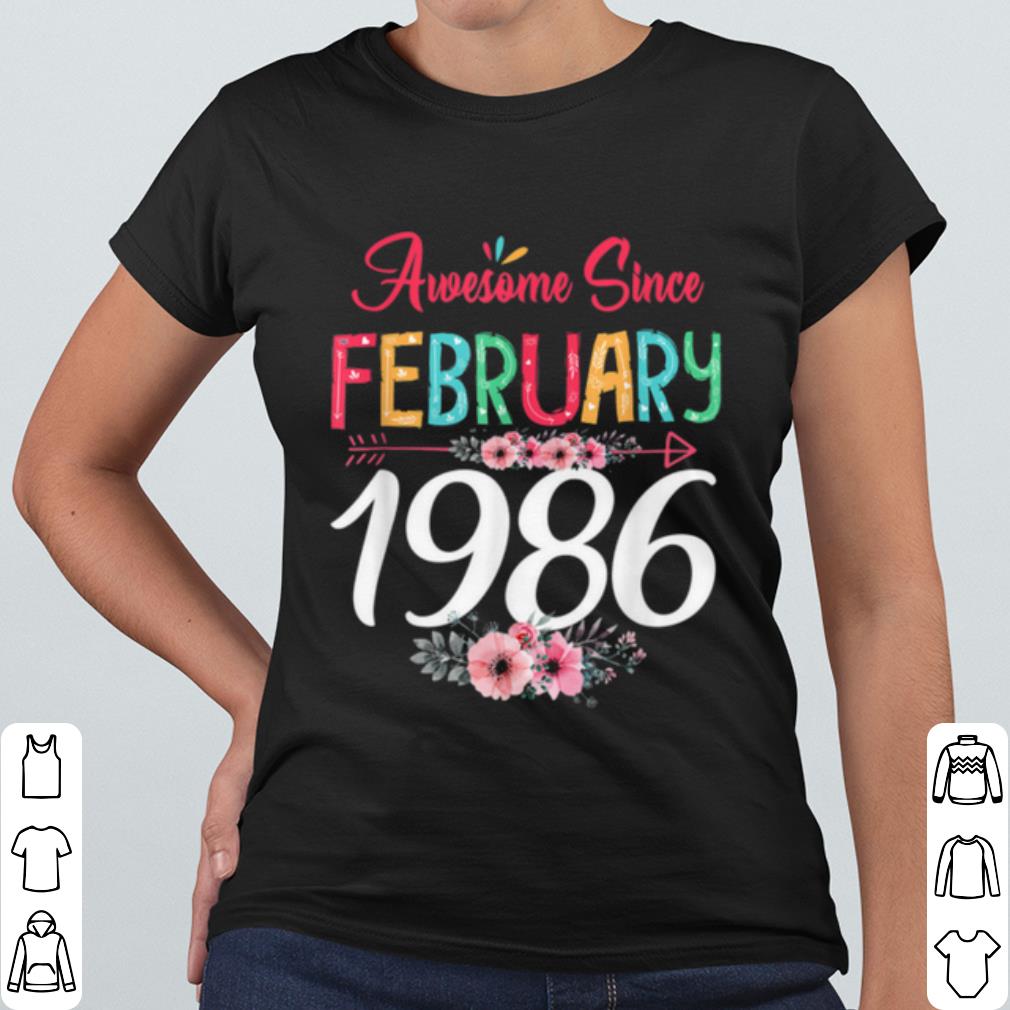 Premium February Girl 1986 Floral 35Th Birthday 35 Years Old shirt 820da5c0 premium february girl 1986 floral 35th birthday 35 years old shirt 4 - Premium February Girl 1986 Floral 35Th Birthday 35 Years Old shirt