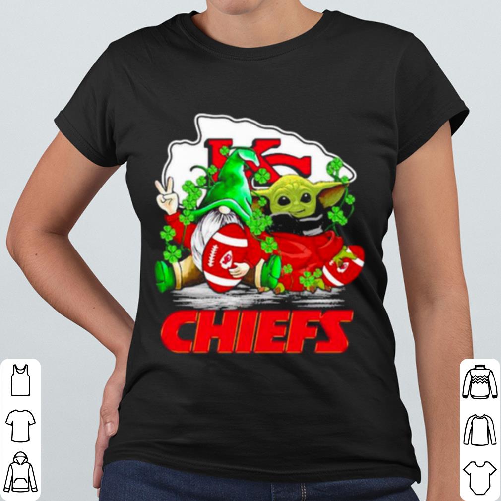 8e04d24b awesome gnome and baby yoda chiefs football patrick s day shirt 4 - Awesome Gnome And Baby Yoda Chiefs Football Patrick's Day shirt