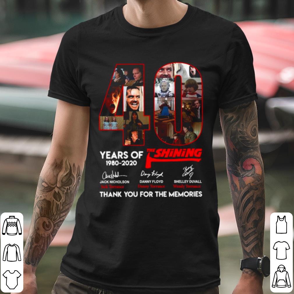 cf7bffc8 hot 40 years of the shining thank you for the memories signatures shirt 4 - Hot 40 Years Of The Shining Thank You For The Memories Signatures shirt
