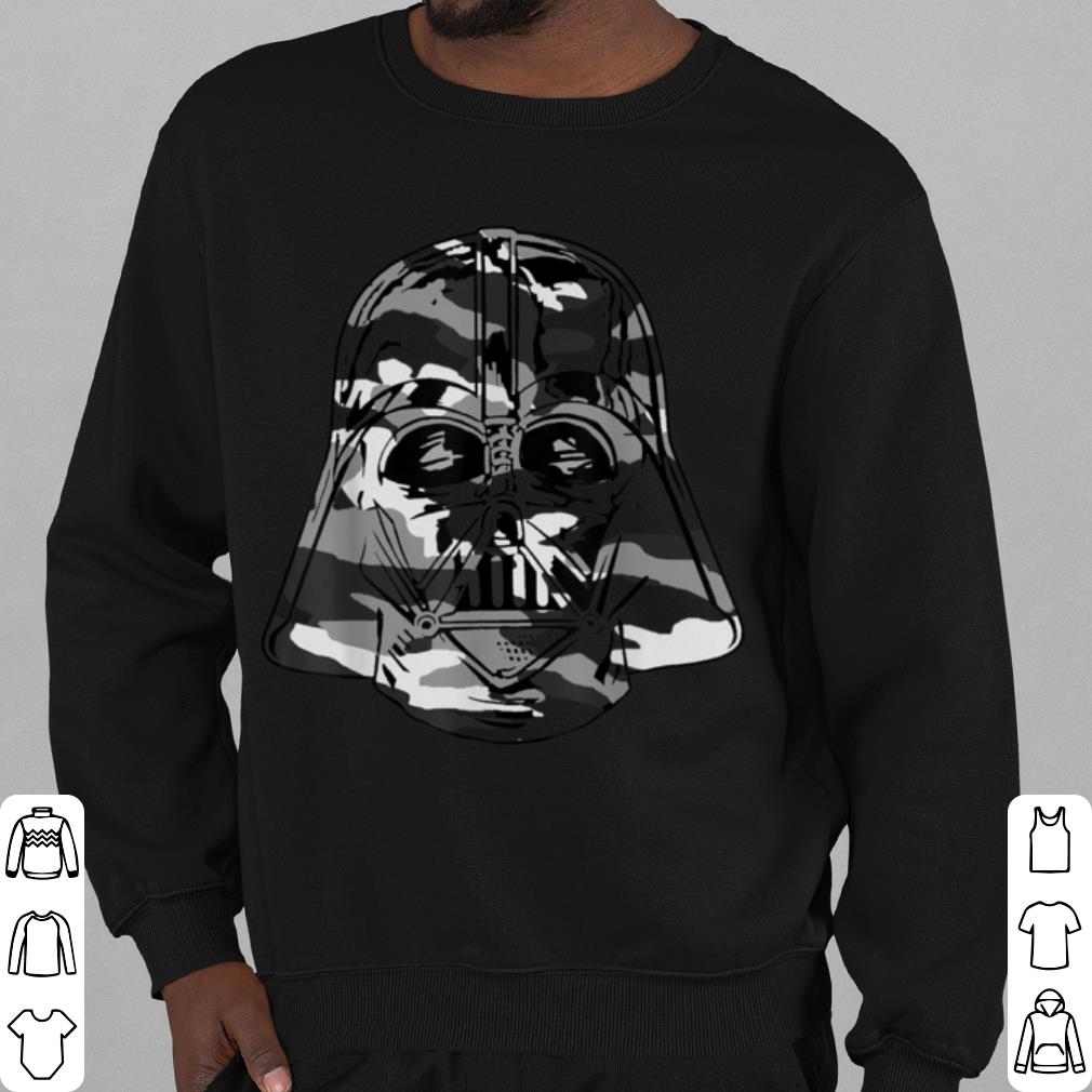 37da0e77 top star wars darth vader grey camo helmet graphic shirt 4 - Top Star Wars Darth Vader Grey Camo Helmet Graphic shirt