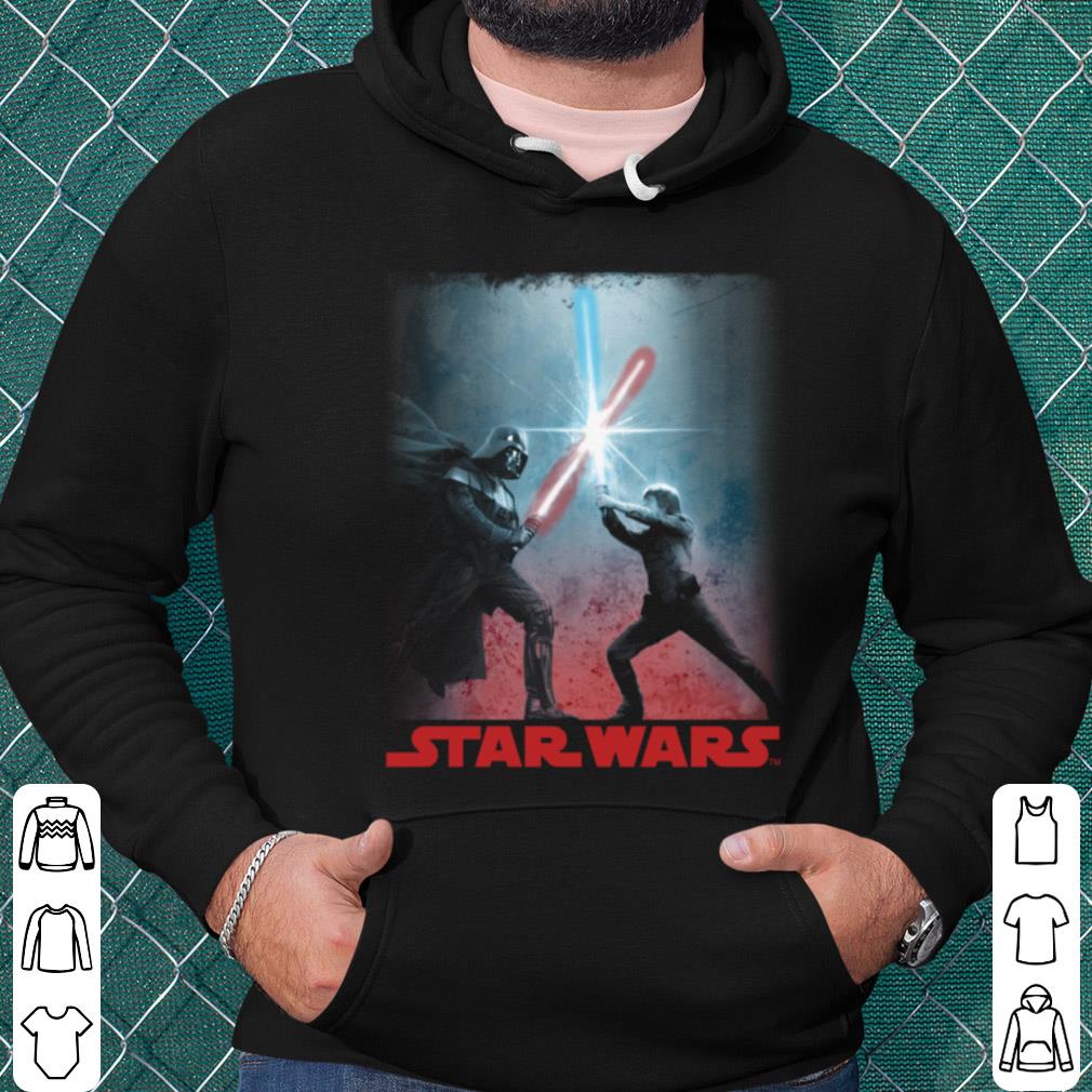8ffd8236 official star wars darth vader luke skywalker battle silhouette shirt 4 - Official Star Wars Darth Vader Luke Skywalker Battle Silhouette shirt