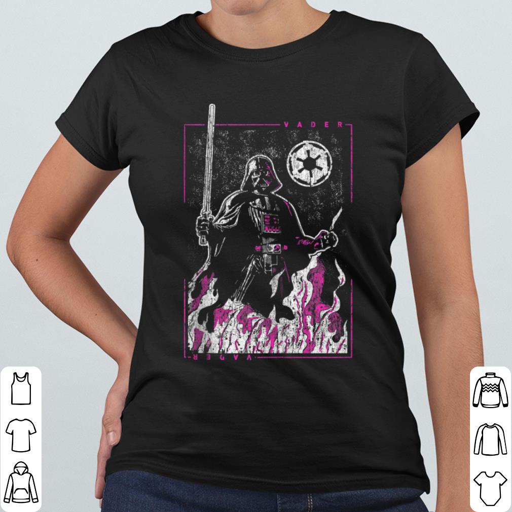 ac90d8da star wars darth vader empire emblem pink flame portrait shirt 4 - Star Wars Darth Vader Empire Emblem Pink Flame Portrait shirt