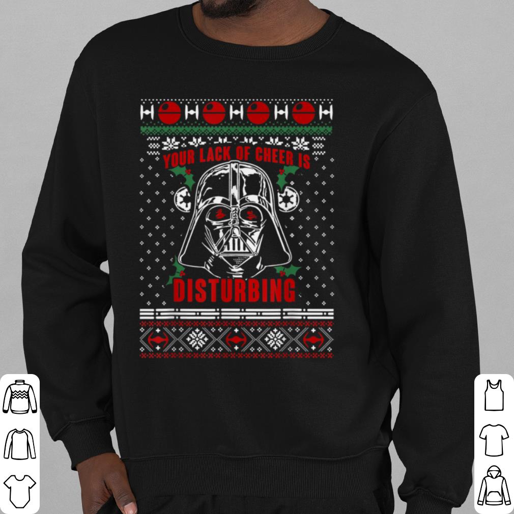 ce9ab687 official star wars darth vader lack of cheer holiday shirt 4 - Official Star Wars Darth Vader Lack Of Cheer Holiday shirt