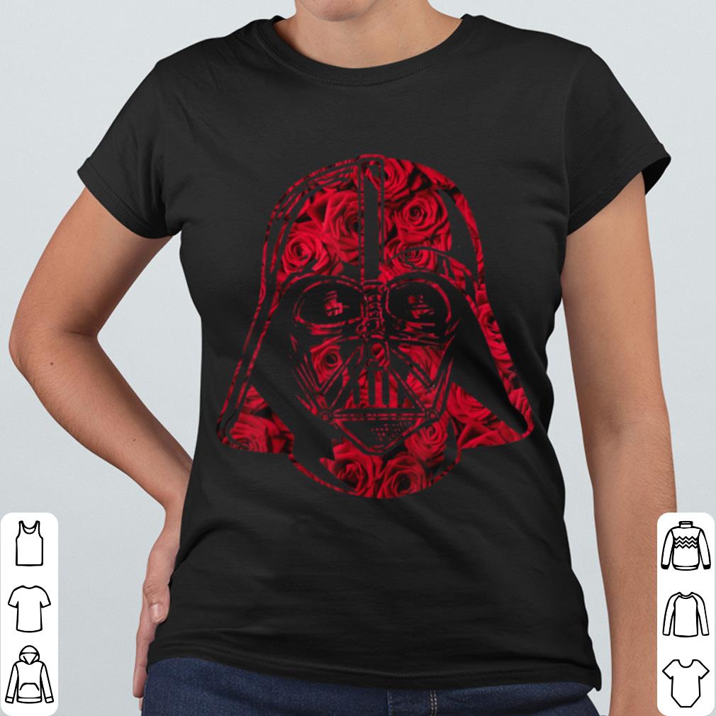 Awesome Star Wars Darth Vader Helmet Full Of Roses Graphic shirt e97afaae awesome star wars darth vader helmet full of roses graphic shirt 4 - Awesome Star Wars Darth Vader Helmet Full Of Roses Graphic shirt