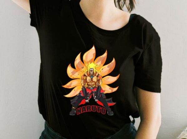 Naruto Transforms Into A Nine Tailed Fox Shirt, Kurama Nine Tail Fox For Fan Shirt
