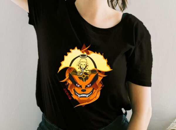 Naruto and Kurama Nine Tail Fox Inspired For Fan Shirt