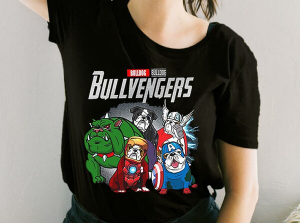 Pitbull Avengers Shirt, Marvel Avengers Bulldog Bull Avengers T-Shirt, Bull Dog Shirt, Avengers Hero For Fan Shirt