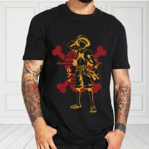 Retro One Piece Anime Shirt, Straw Hat Pirates, Monkey D Luffy, Japanese Anime Manga For Fan Shirt