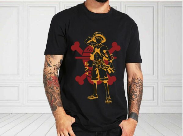 Retro One Piece Anime Shirt, Straw Hat Pirates, Monkey D Luffy, Japanese Anime Manga For Fan Shirt