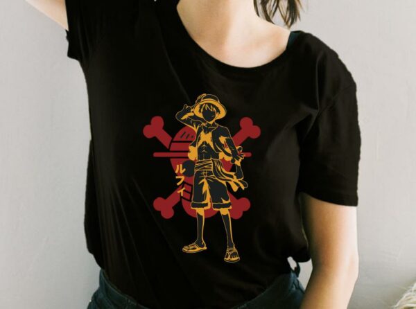 Retro One Piece Anime Shirt, Straw Hat Pirates, Monkey D Luffy, Japanese Anime Manga For Fan Shirt