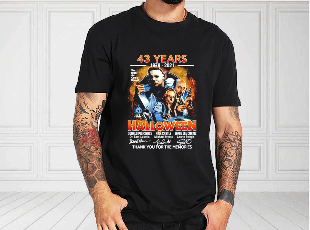 43 Years 1978-2021 Halloween Thank You For The Memories Shirt, Halloween 43 Years 1978-2021 For Fan Shirt 43 Years 1978 2021 Halloween Thank You For The Memories Shirt Halloween 43 Years 1978 2021 For Fan Shirt 1 - 43 Years 1978-2021 Halloween Thank You For The Memories Shirt, Halloween 43 Years 1978-2021 For Fan Shirt