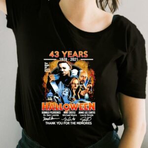 43 Years 1978-2021 Halloween Thank You For The Memories Shirt, Halloween 43 Years 1978-2021 For Fan Shirt 1